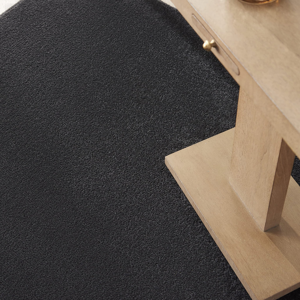Nourison Essentials Indoor/Outdoor Black 5' X 7' Area Rug, Easy -Cleaning, Non Shedding, Bed Room, Living Room, Dining Room, Backyard, Deck, Patio (5X7)