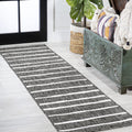 Jonathan Y Smb125E-210 Colonia Berber Stripe Indoor Outdoor Area Rug Bohemian Contemporary Easy Cleaning Bedroom Kitchen Backyar