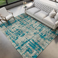 Dalyn Rugs Brisbane Br5 Modern Camouflage Teal 5' X 7'6"