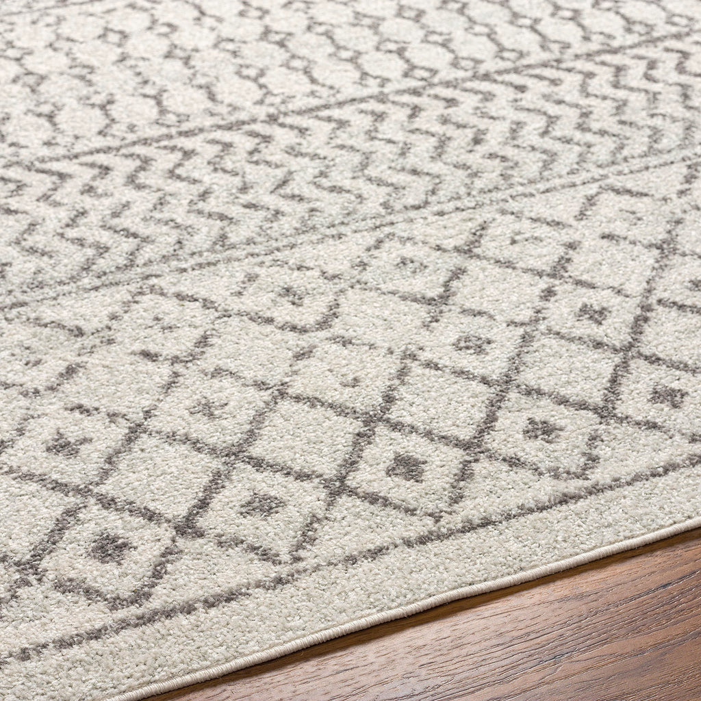 Livabliss Chester Boho Moroccan Area Rug, 7'10'' X 11', Cream/Charcoal
