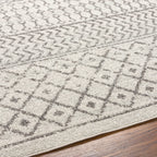 Livabliss Chester Boho Moroccan Area Rug, 7'10'' X 11', Cream/Charcoal