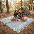 LANE LINEN Oversized Beach Towel - Large Outdoor Blanket with Soft Pre-Washed Finish - 82x82, Ideal for Coastal Getaways, Backya