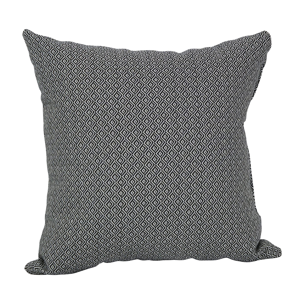 Blazing Needles Square Polyester Jacquard Throw Pillow, 17&quot;, Hazeltsb Domino