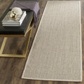 SAFAVIEH Natural Fiber Collection X-Large Area Rug - 26 x 22, Marble & Beige, Border Sisal Design, Easy Care, Ideal for High T