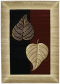 United Weavers Contours Basil Runner Rug, Burgundy, 27 x 74, Contemporary Indoor Rug with Jute Backing