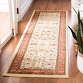 SAFAVIEH Lyndhurst Collection Runner Rug - 23 x 10, Ivory & Rust, Traditional Oriental Design, Non-Shedding & Easy Care, Ideal