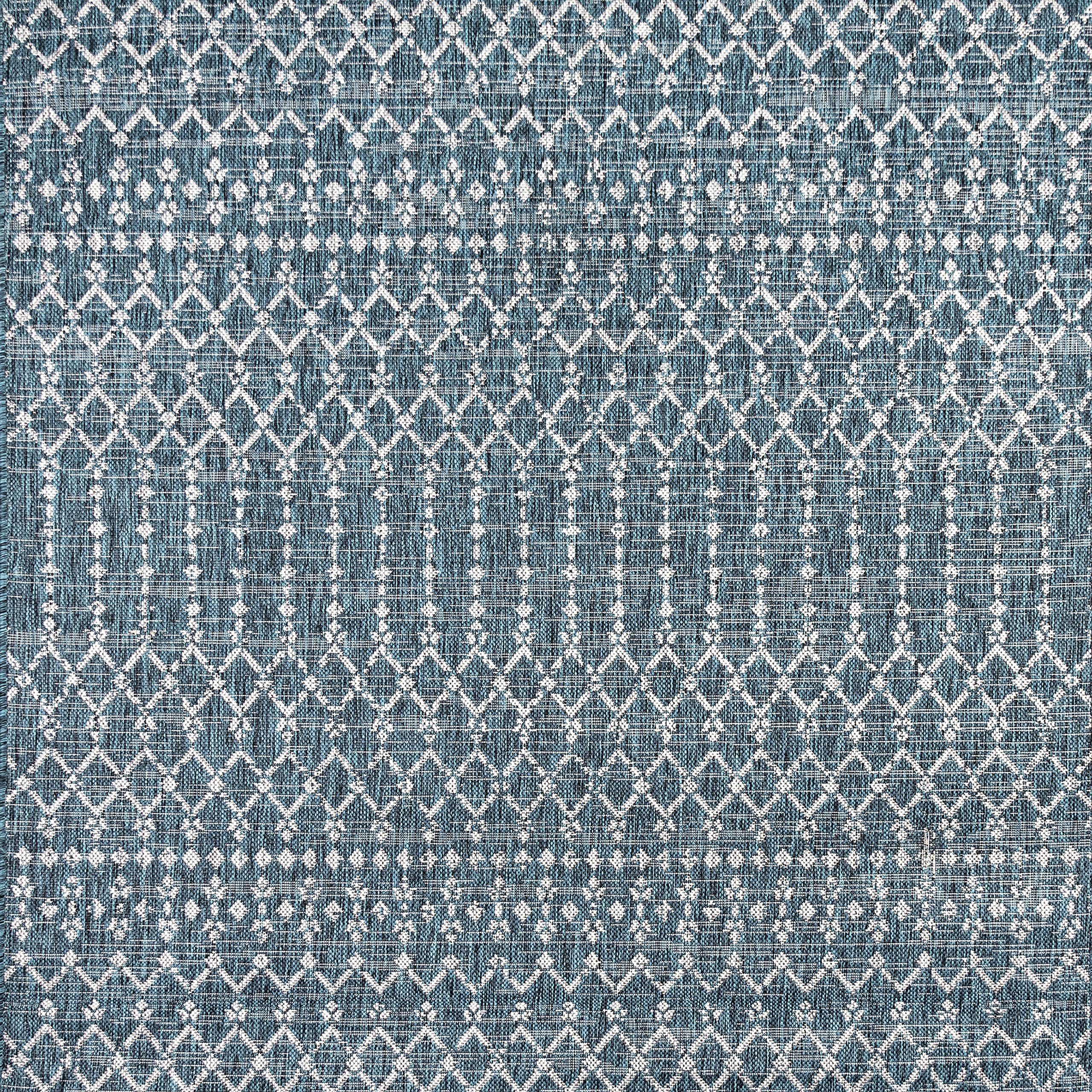 Jonathan Y Smb108C-5Sq Ourika Moroccan Geometric Textured Weave Indoor Outdoor Area-Rug, Bohemian, Rustic, Scandinavian Easy-Cle