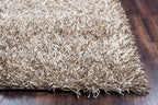Rizzy Home | Km2315 | Kempton Collection | Polyester Area Rug | 5' X 7' | Khaki Solid