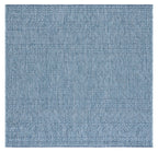 Safavieh Courtyard Collection 6'7' Square Aqua/Navy Cy8235 Indoor/ Outside Waterproof Easy Cleansingpatio Backyard Mudroom Area Mat