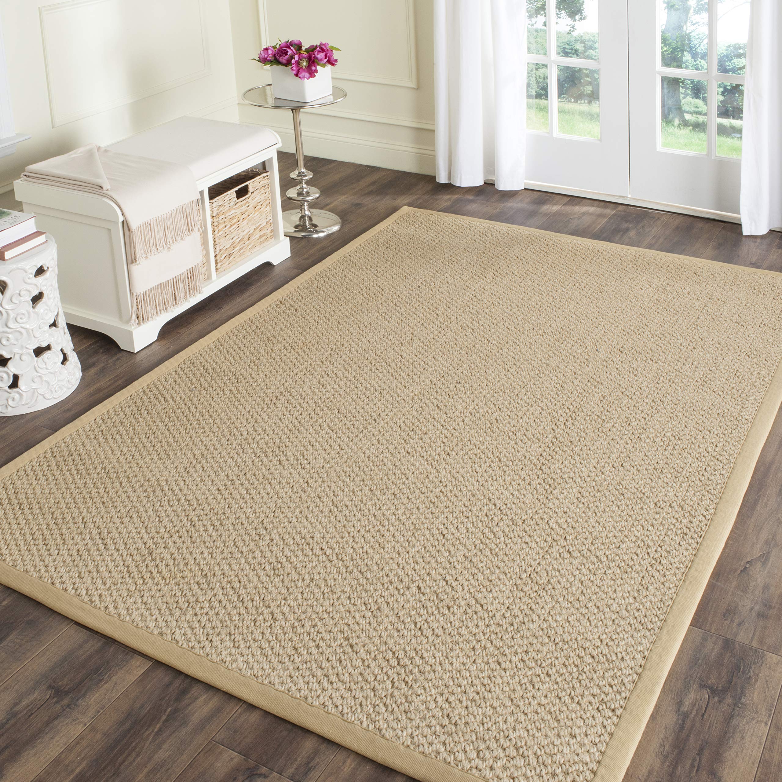 SAFAVIEH Natural Fiber Collection Accent Rug - 3 x 5, Maize, Sisal Design, Easy Care, Ideal for High Traffic Areas in Entryway