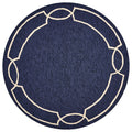 HomeRoots 78' X 114' X 0.'5' Ocean Polypropelene Rug