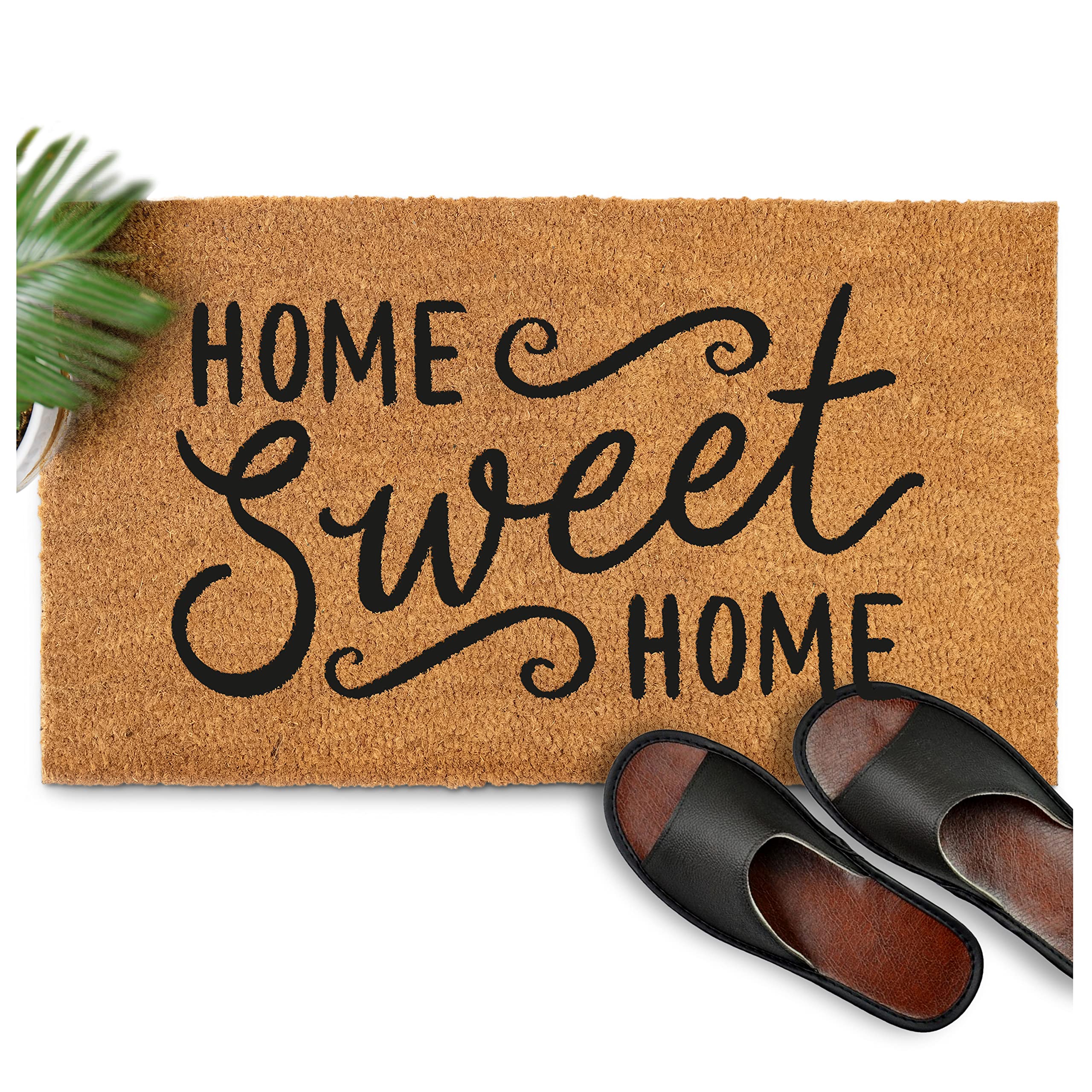 Mainevent Home Sweet Home Doormat 30X17 Inches, Welcome Home Mats Front Door, Home Sweet Home Door Mat With Thick Anti-Slip Pvc