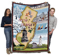 Pure Country Weavers State Of New Jersey Blanket - Gift Tapestry Throw Woven From Cotton - Made In The Usa (72X54)