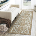 Dalyn Rugs Brisbane Br2 Aztec Medalion Ivory 2'3" X 7'6"