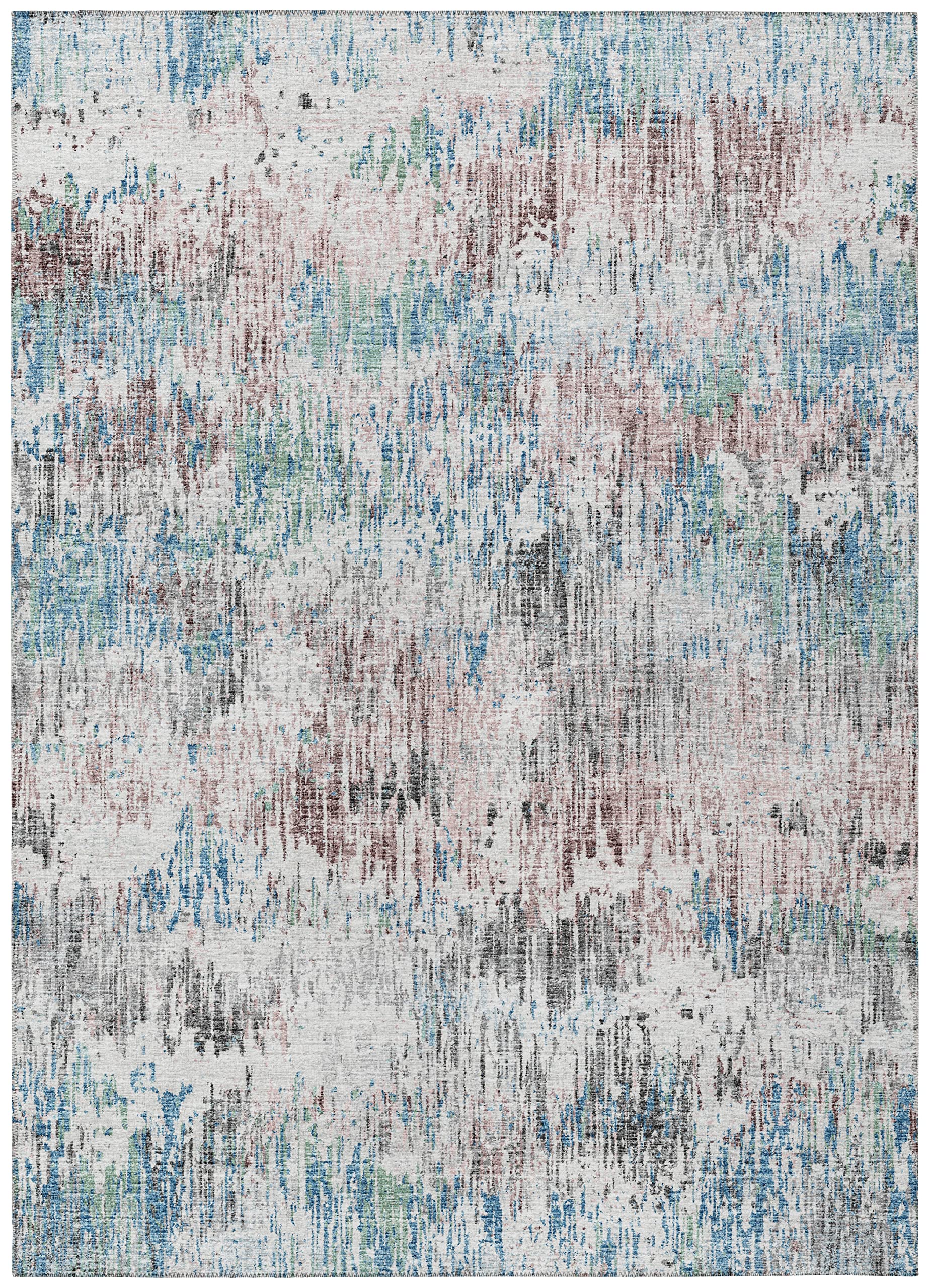 Addison Rugs Indoor/Outdoor Accord Aac31 Multi Washable 3' X 5' Indoor Outdoor Area Rug, Easy Clean, Machine Washable, Non Shedding, Bedroom, Living Room, Dining Room, Kitchen, Patio Rug