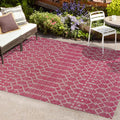 Jonathan Y Smb108Q-3 Ourika Moroccan Geometric Textured Weave Indoor Outdoor Area-Rug, Bohemian Rustic Easy-Cleaning,Bedroom,Kit