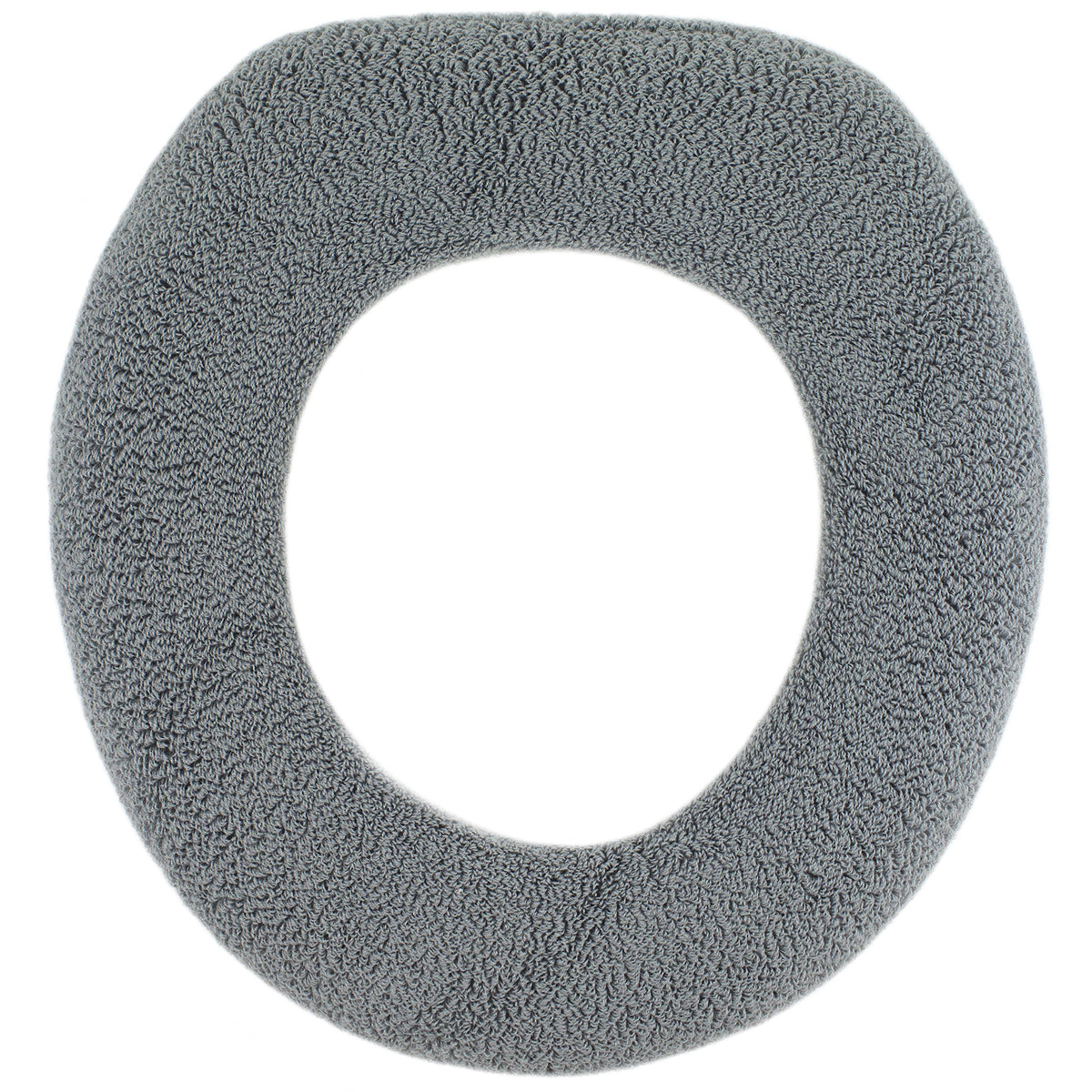 Warm-n-Comfy Soft Toilet Seat Cover - Plush & Thick Fabric Toilet Seat Warmer for Round & Elongated 14x18' Toilet Seats - Reusa