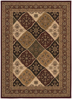HomeRoots 528822 10 x 13 ft. Red Oriental Washable Non Skid Area Rug