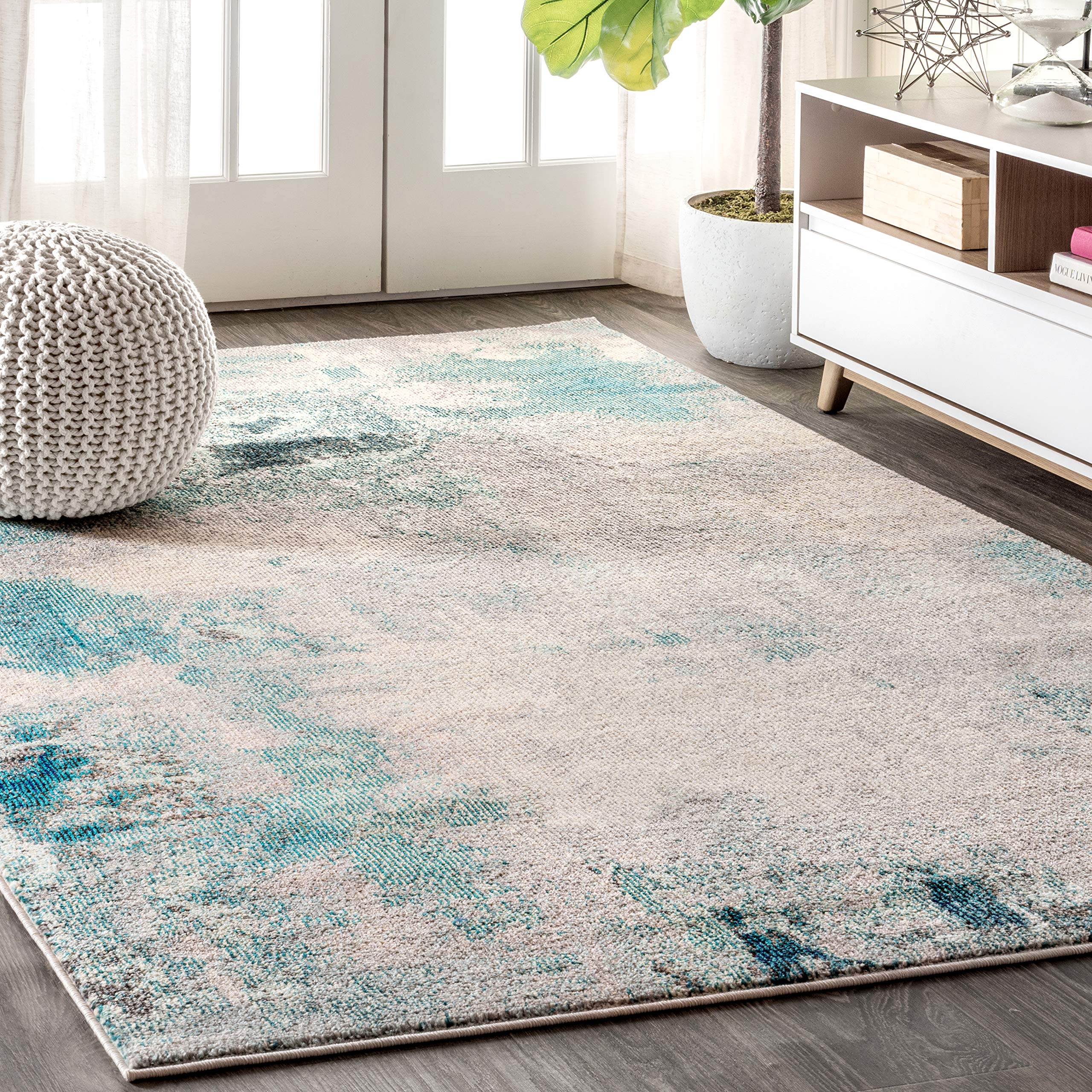 JONATHAN Y CTP104A-9 Contemporary POP Vintage Modern Abstract Area Rug Bedroom Kitchen Living Room Indoor Decor, 104 inches X 14