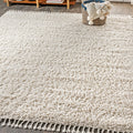 JONATHAN Y MCR100D-5 Mercer Shag Plush Tassel Indoor Area-Rug Bohemian Modern Contemporary Solid Easy-Cleaning Bedroom Kitchen L