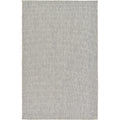 Unique Loom Collection Casual Transitional Solid Heathered Indoor/Outdoor Flatweave Area Rug (5' 3' X 8' Rectangle, Light Gray/