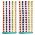 SKL Home by Saturday Knight Ltd. Good Vibes Hand Towel, Multi, Small (2-Pack)