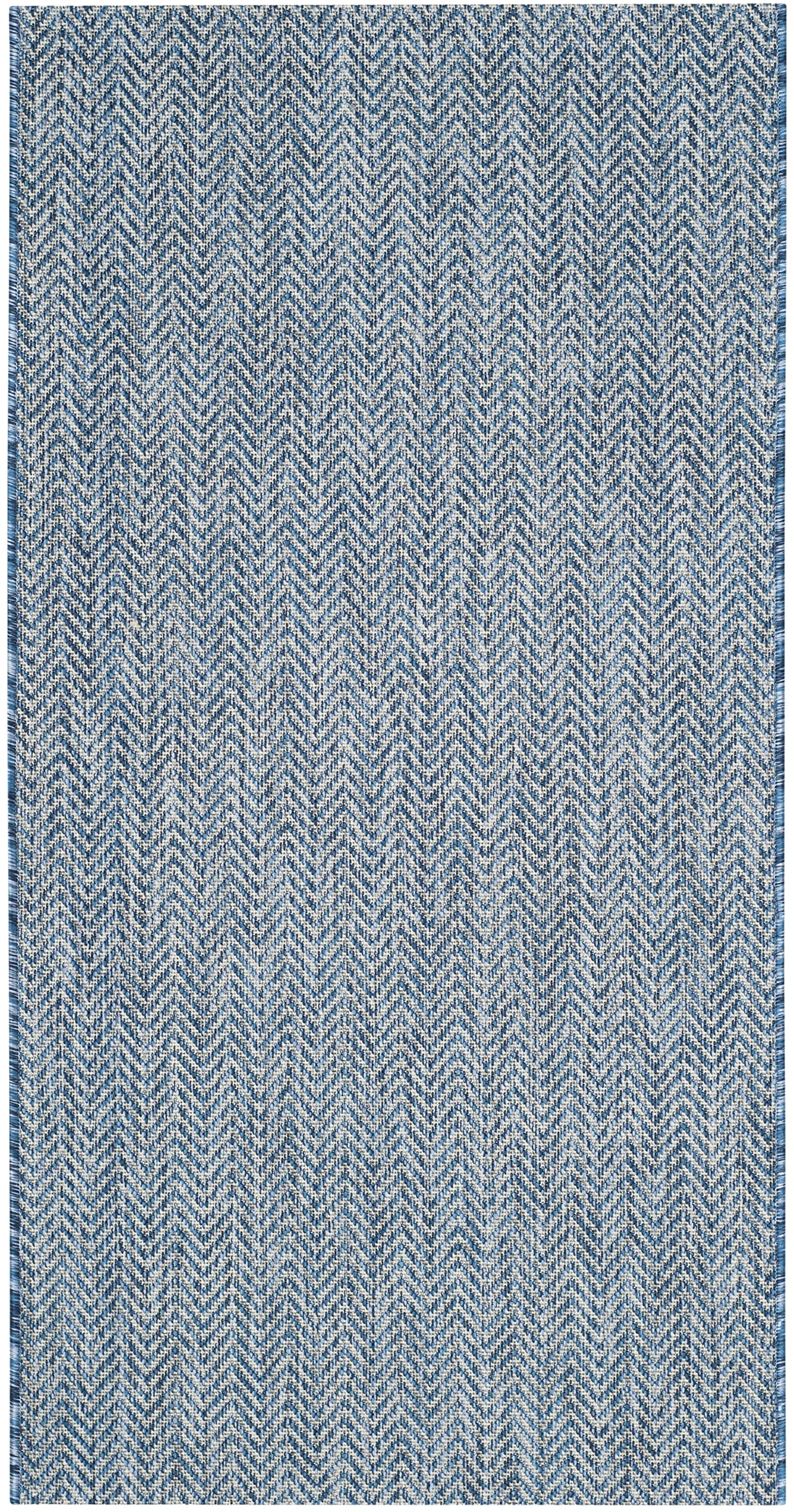 Safavieh Courtyard Collection Accent Rug - 2'3' X 5', Navy & Grey, Non-Shedding & Easy Care, Indoor/Outdoor & Washable-Ideal Fo