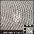 Royal Shade Custom Size 6' X 13' Grey Fence Privacy Screen Windscreen Cover Netting Mesh Fabric Cloth - Cable Zip Ties Included
