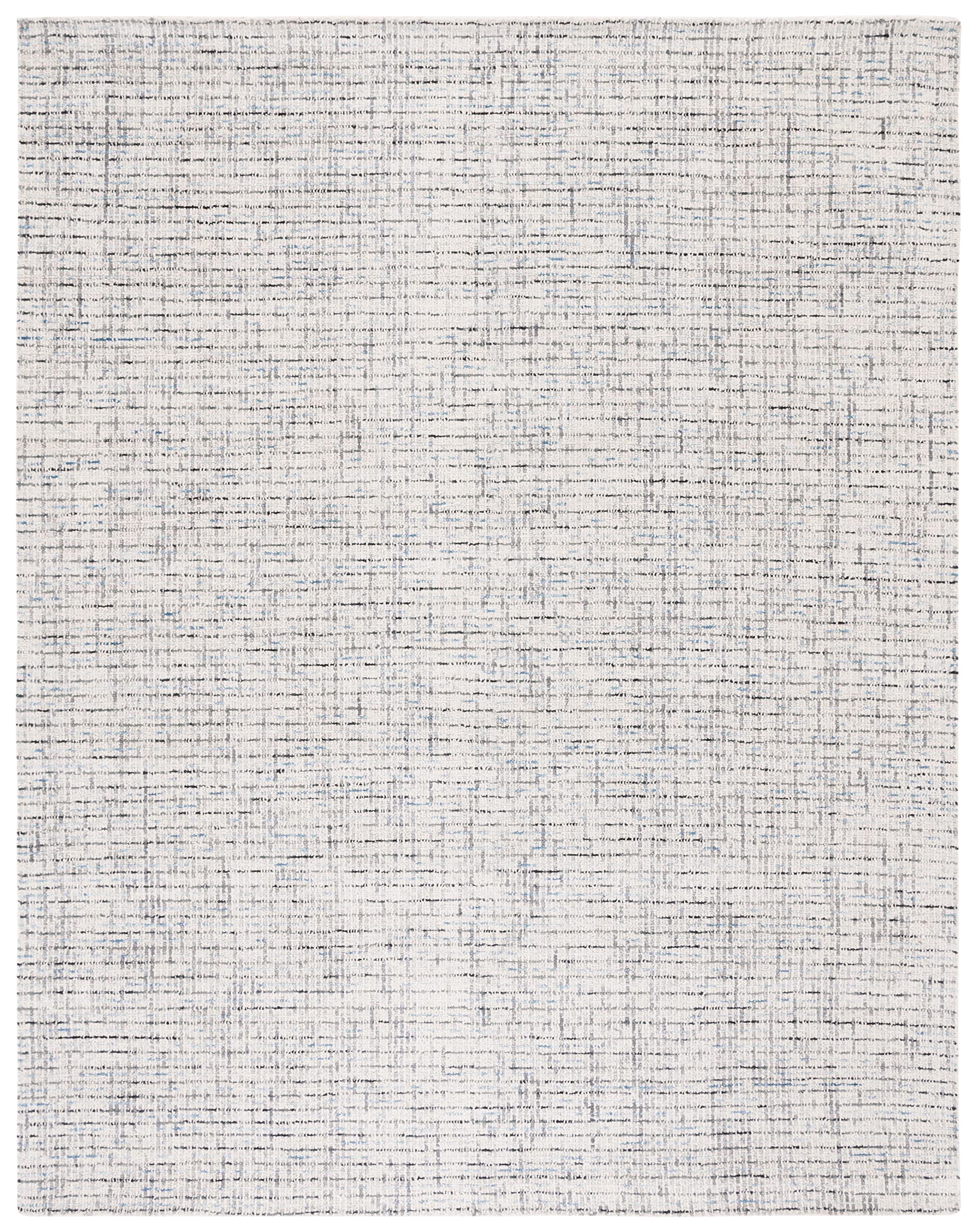 Safavieh Abstract Collection Area Rug - 9' X 12', Grey & Ivory, Handmade Wool, Ideal For High Traffic Areas In Living Room, Bedr