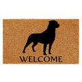 Calloway Mills Az105561729 Rottweiler Doormat, 17' X 29', Natural/Black