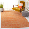 Safavieh Vision Collection Area Rug - 3 Square, Orange, Modern Ombre Tonal Chic Design, Non-Shedding & Easy Care, Ideal for Hig