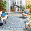 Safavieh Courtyard Collection 8' X 10' Grey/Blue Cy8734 Indoor/ Outdoor Patio Backyard Mudroom Area Rug