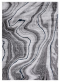 SAFAVIEH Craft Collection Accent Rug - 23 x 4, Grey & Blue, Modern Abstract Design, Non-Shedding & Easy Care, Ideal for High T