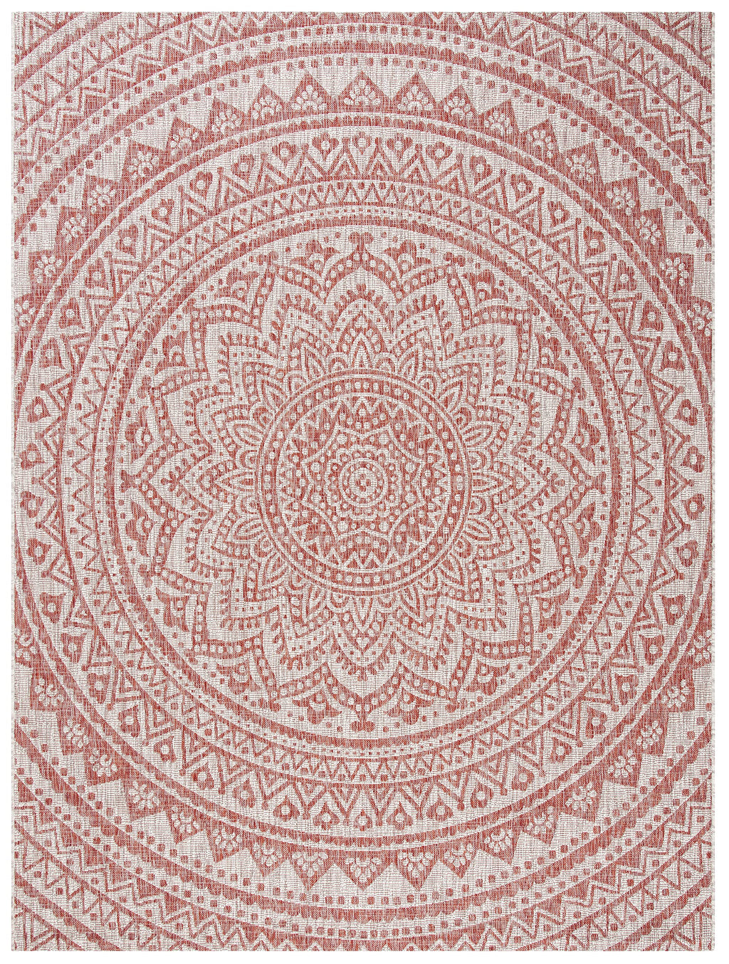 Safavieh Courtyard Collection 8' X 10' Light Beige/Terracotta Cy8734 Indoor/ Outdoor Waterproof Easy Cleaning Patio Backyard Mudroom Area Rug