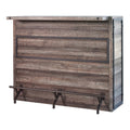 Coaster Home Furnishings Joe Rustic Farmhouse 5-Shelf Home Bar Unit Wine Liquor Storage Cabinet Aged Oak 182071