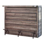 Coaster Home Furnishings Joe Rustic Farmhouse 5-Shelf Home Bar Unit Wine Liquor Storage Cabinet Aged Oak 182071