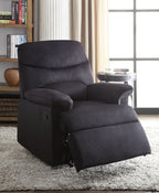 Acme Arcadia Woven Recliner In Black