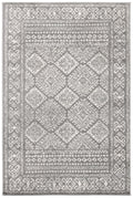 SAFAVIEH Tulum Collection Accent Rug - 2 x 4, Dark Grey & Ivory, Moroccan Boho Distressed Design, Non-Shedding & Easy Care, Id