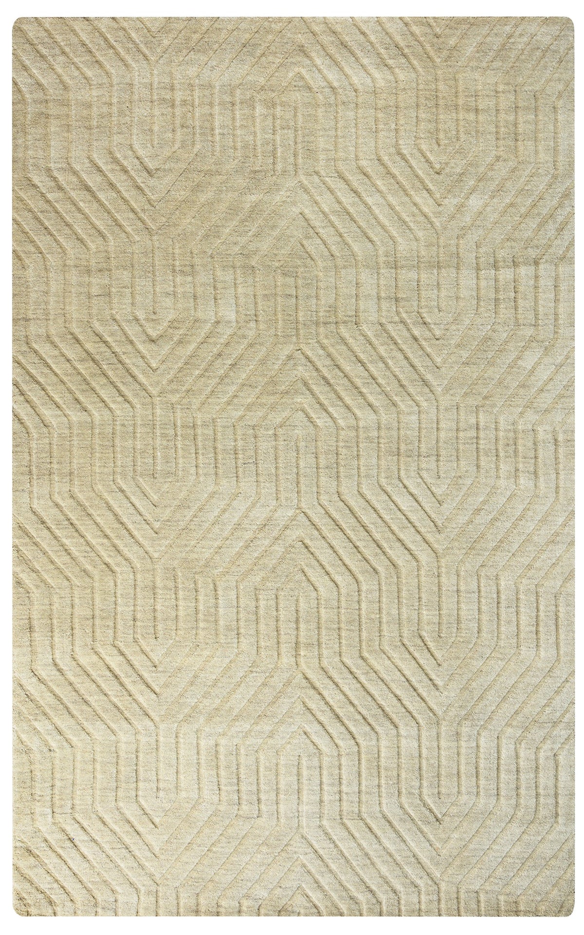 Rizzy Home | Tc8580 | Technique Collection | Wool Area Rug | 2'6&quot; X 8' | Tan Solid