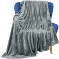 Utopia Bedding Fleece Blanket Throw Size Ash Grey 300Gsm Luxury Fuzzy Soft Anti-Static Microfiber Bed Blanket (60X50 Inches)