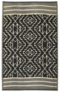 Fab Habitat Outdoor Rug - Waterproof, Fade Resistant, Crease-Free - Premium Recycled Plastic - Tribal Boho Neutral - Large Patio