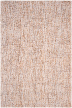 Safavieh Abstract Collection Area Rug - 8' X 10', Beige & Rust, Handmade Wool, Ideal For High Traffic Areas In Living Room, Bedr