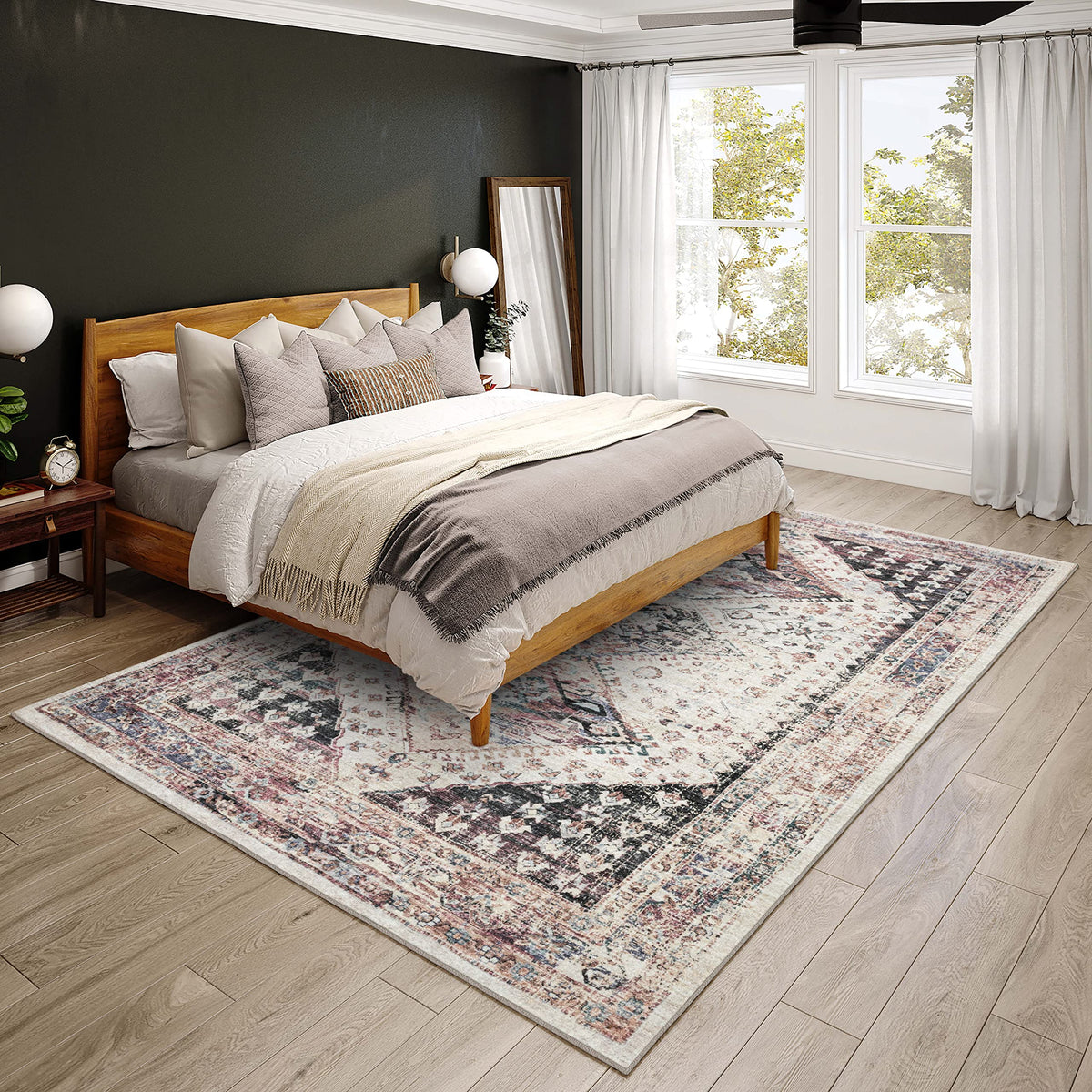 Dalyn Rugs Jericho Jc9 Pearl 3' X 5' Rectangle Soft Area Rug, Easy Clean, Non Shedding, Bedroom, Entry, Living Room, Dining Room, Kitchen Rug