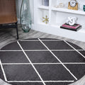 JONATHAN Y SEU102A-4 Cole Minimalist Diamond Trellis Indoor Area-Rug, Modern, Contemporary, Casual Easy-Cleaning,Bedroom,Kitchen