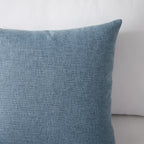 Meekio Set Of 2 Deep Grey Blue Pillow Covers 16 X 16 Inch Farmhouse Boho Decorative Throw Pillow Covers Linen Cushion Covers For Sofa Couch D?or