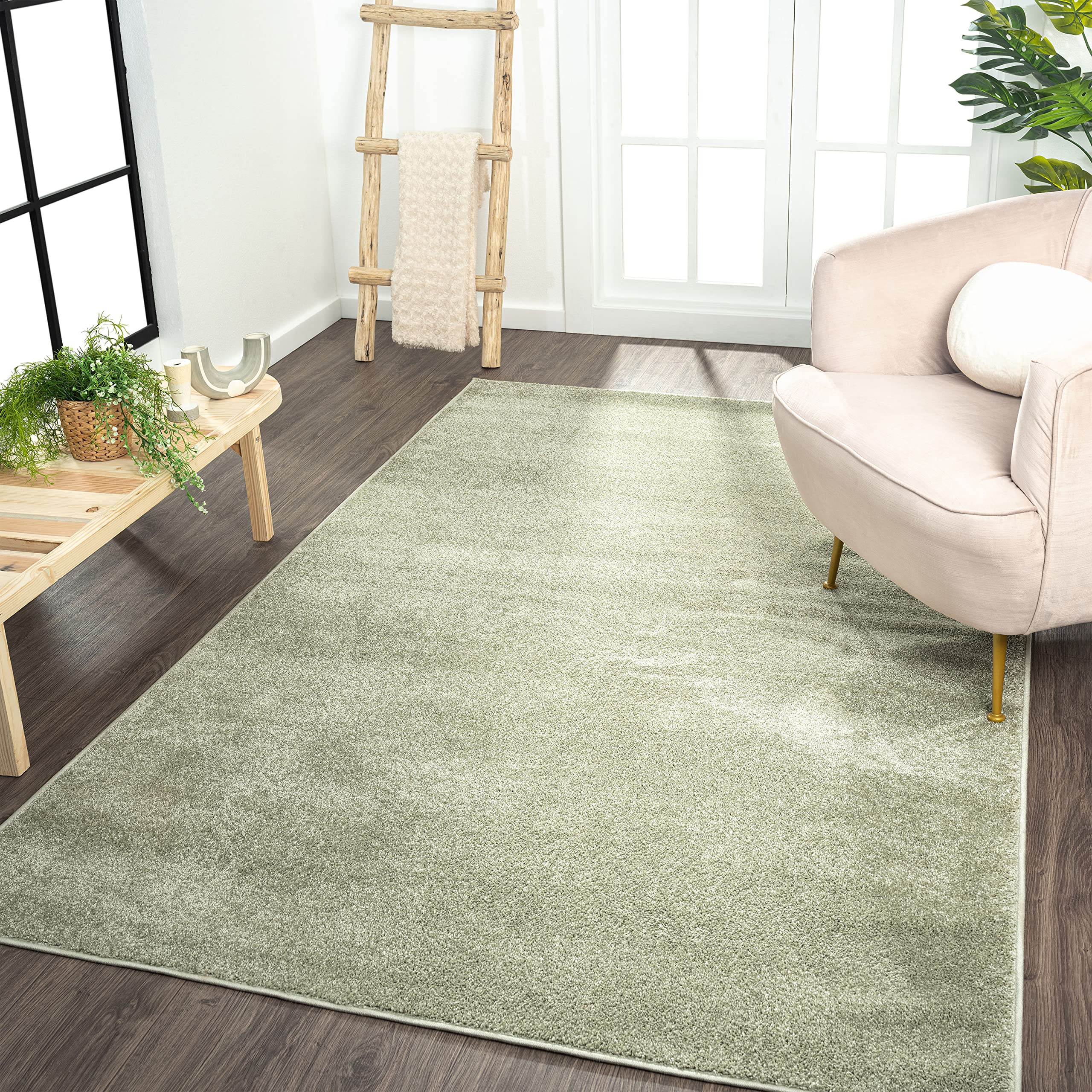 JONATHAN Y SEU100O-15 Haze Solid Low-Pile Indoor Area Rug, Coastal, Bohemian, Minimalist, Classic, Casual for Bedroom,Kitchen,Li