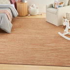 Nourison Essentials Indoor/Outdoor Rust 12' X 15' Area Rug, Easy Cleaning, Non Shedding, Bed Room, Living Room, Dining Room, Backyard, Deck, Patio (12X15)