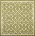 SAFAVIEH Courtyard Collection 4 Square Green/Beige CY6918 Trellis Indoor/ Outdoor Waterproof Easy--Cleaning Patio Backyard Mudr