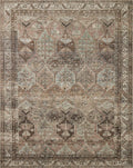 Loloi Amber Lewis x Billie Collection, Clay & Sage 8-6 x 11-6 Area Rug - Antique & Distressed Accent Rugs for Living Room, Bed