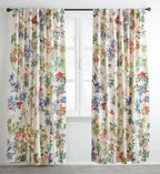 Maison d' Hermine 100% Cotton Curtain Bamboo Light Beige Two Panel Curtains for Living Rooms Bedrooms Offices Tailored with a Ro